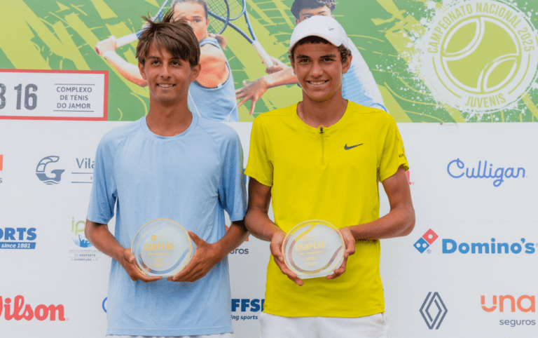 Lourenço Silva e Costa e Tomas Vilaça arrecadam troféu de pares nos sub-16 3 15