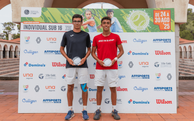 Lourenço Silva e Costa e Tomas Vilaça arrecadam troféu de pares nos sub-16 4 20