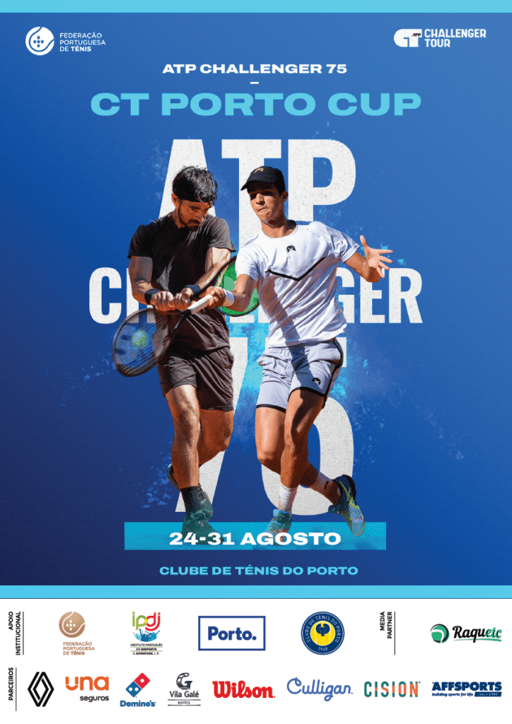 Henrique Rocha entre os cinco portugueses no quadro principal da CT Porto Cup 1 poster ATP 75 CTPortoCup 2025